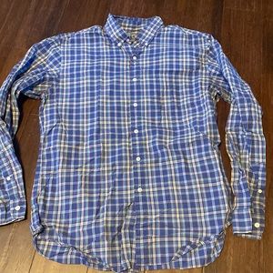 J Crew Light Wright Shirt Mens Large Dress Button Up